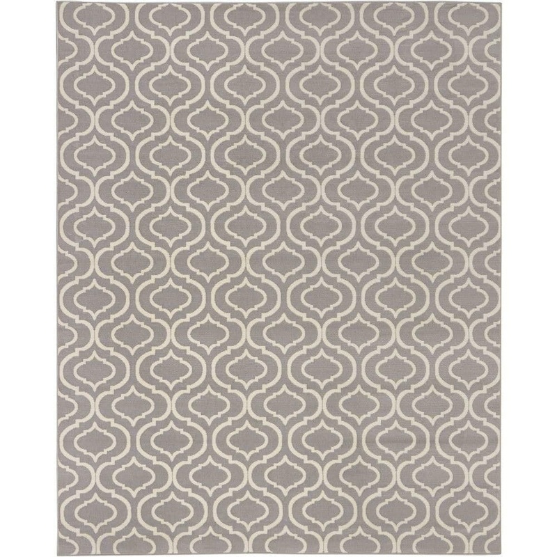 Nourison Jubilant Grey 8 ft. x 10 ft. Moroccan Farmhouse Area Rug 479785