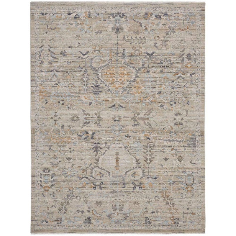 Nourison Lynx Ivory Taupe 8 ft. x 10 ft. All-over design Transitional Area Rug 083234