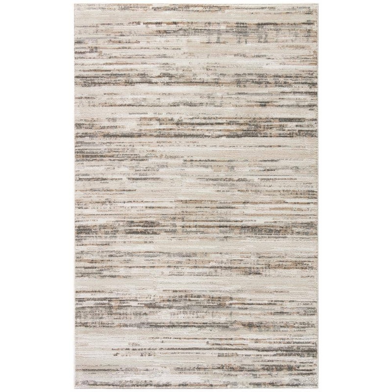 Nourison Serenity Home Ivory Beige 4 ft. x 6 ft. Abstract Contemporary Area Rug 918468