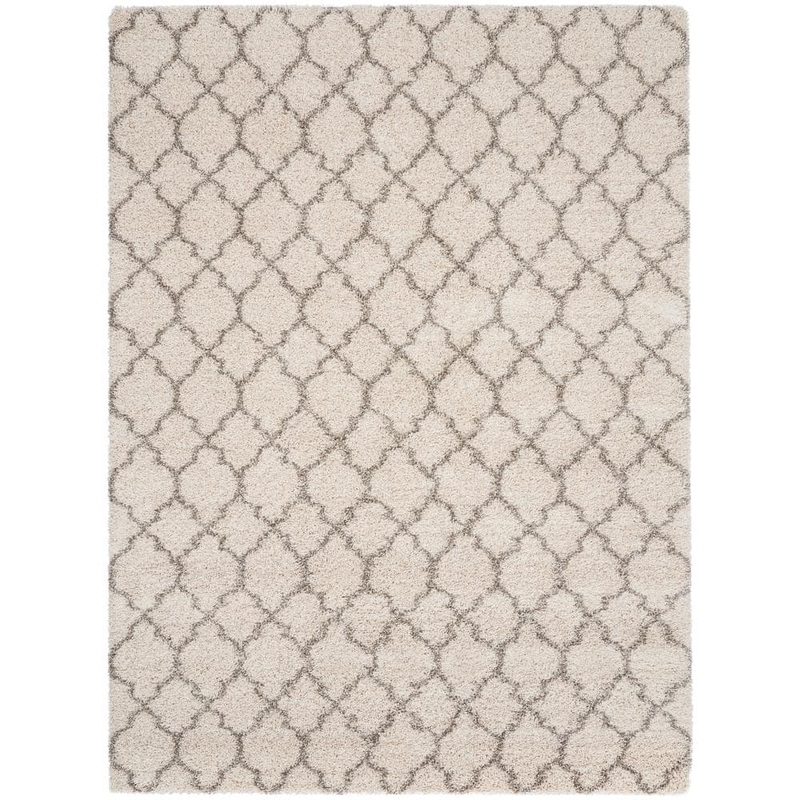 Nourison Amore Cream 8 ft. x 11 ft. Shag Contemporary Area Rug 151315