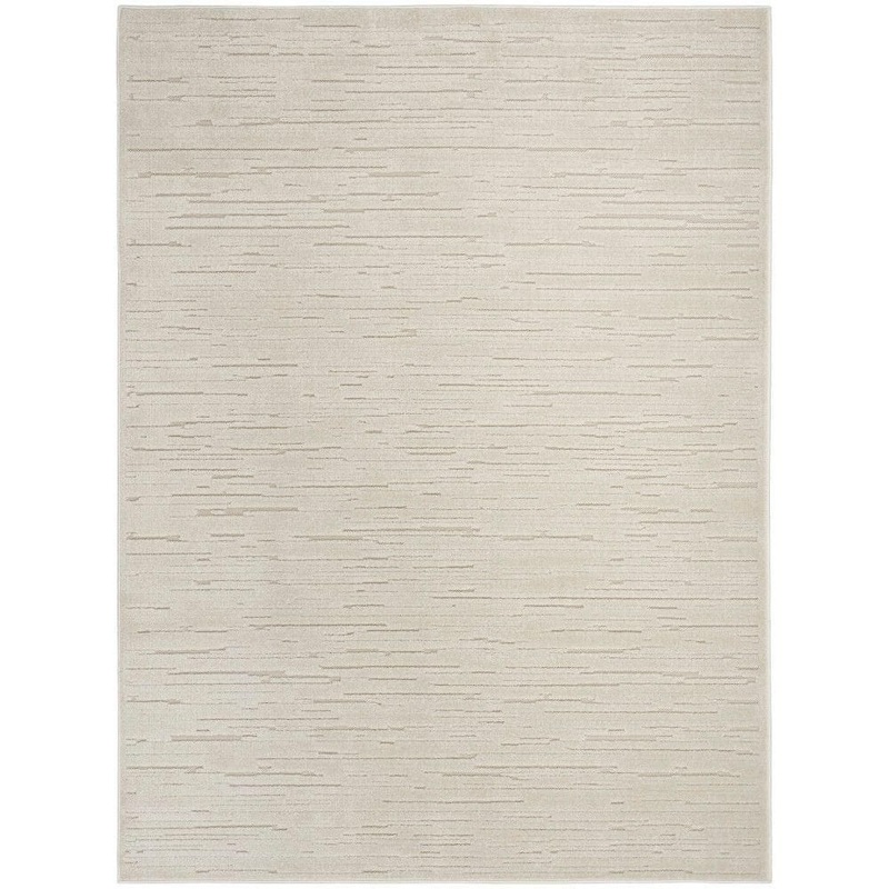 Nourison Casual Beige 4 ft. x 6 ft. Abstract Contemporary Area Rug 984555