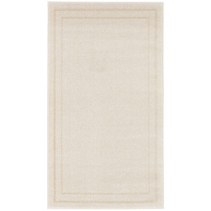 Nourison Essentials Ivory Gold 2 ft. x 4 ft. Solid Contemporary Area Rug 963727