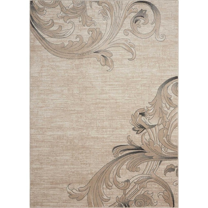 Nourison Maxell Mocha 9 ft. x 13 ft. Persian Modern Area Rug 335210