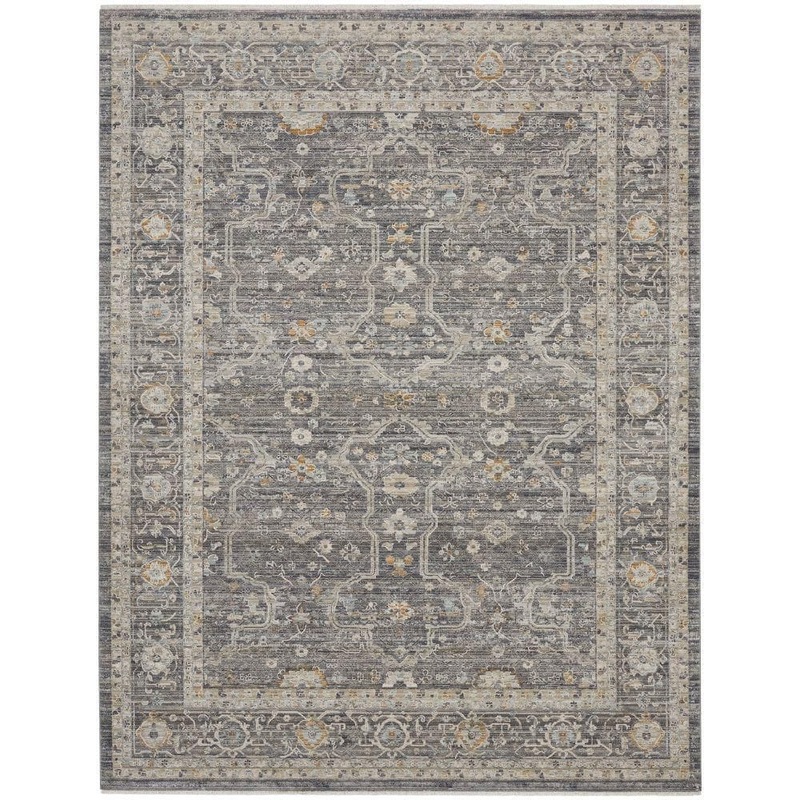 Nourison Nyle Slate Multicolor 8 ft. x 10 ft. Vintage Persian Area Rug 105103