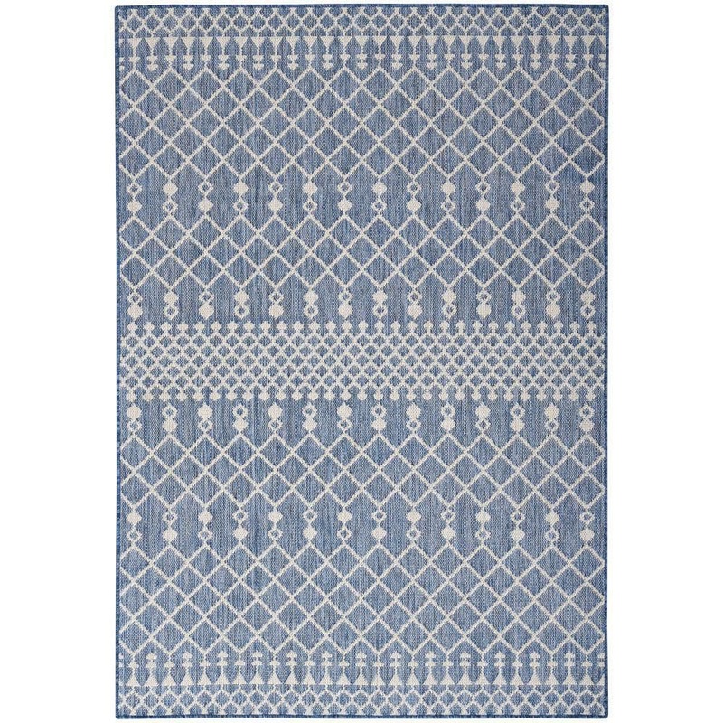 Nourison Positano Navy Blue 4 ft. x 6 ft. Moroccan Contemporary Area Rug 902924