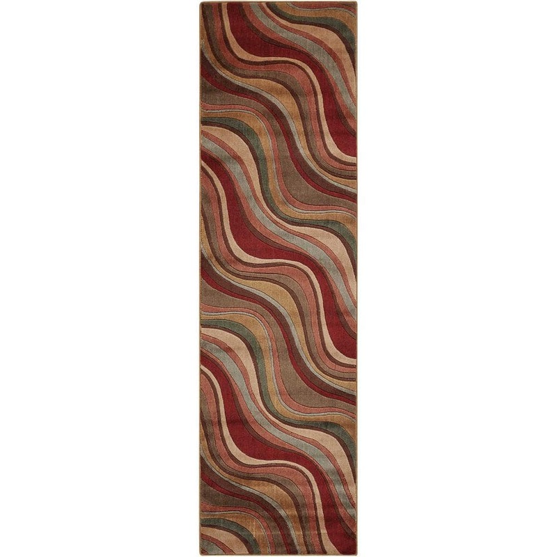 Nourison Somerset Multicolor 2 ft. x 6 ft. Floral Contemporary Kitchen Runner Area Rug 004611