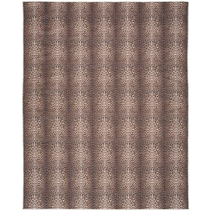 Nourison Washables Leopard 8 ft. x 10 ft. Animal print Contemporary Area Rug 913647