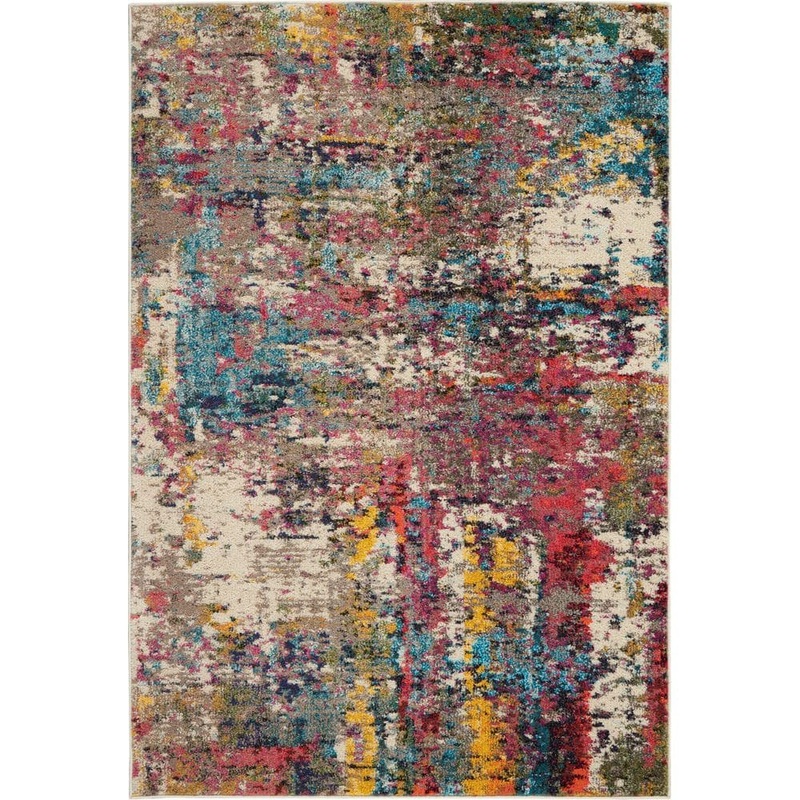 Nourison Celestial Sunset Multicolor 4 ft. x 6 ft. Abstract Bohemian Area Rug 462565
