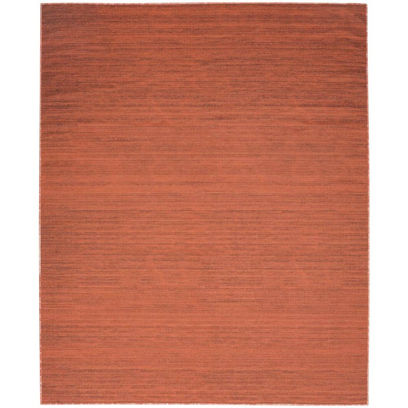 Nourison Washable Essentials Brick 9 ft. x 12 ft. All-over design Contemporary Area Rug 949707