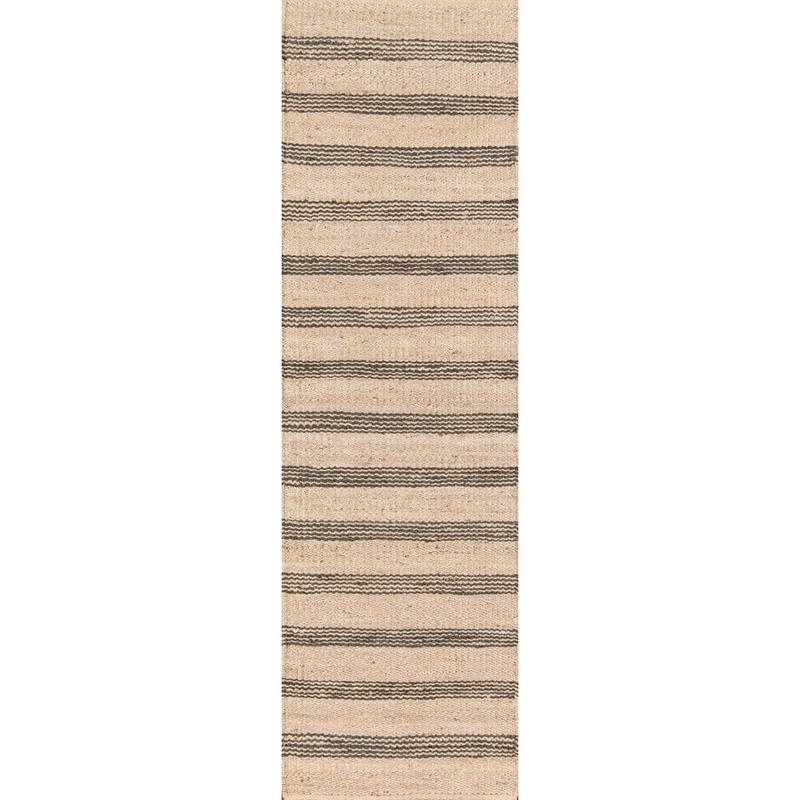 Novogratz by Momeni Montauk Lighthouse Charcoal 2 ft. 3 in. X 8 ft. Indoor Runner Rug MONTAMTK-2CHR2380