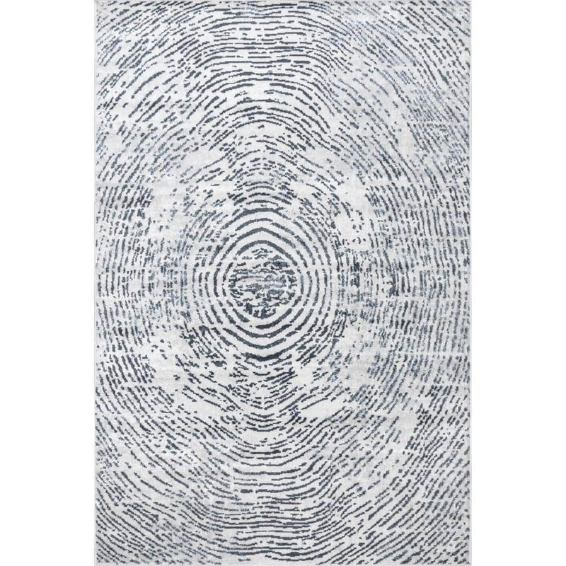 nuLOOM Antonella Blue 5 ft. x 8 ft. Modern Abstract Maze Indoor Area Rug LPBL11A-508