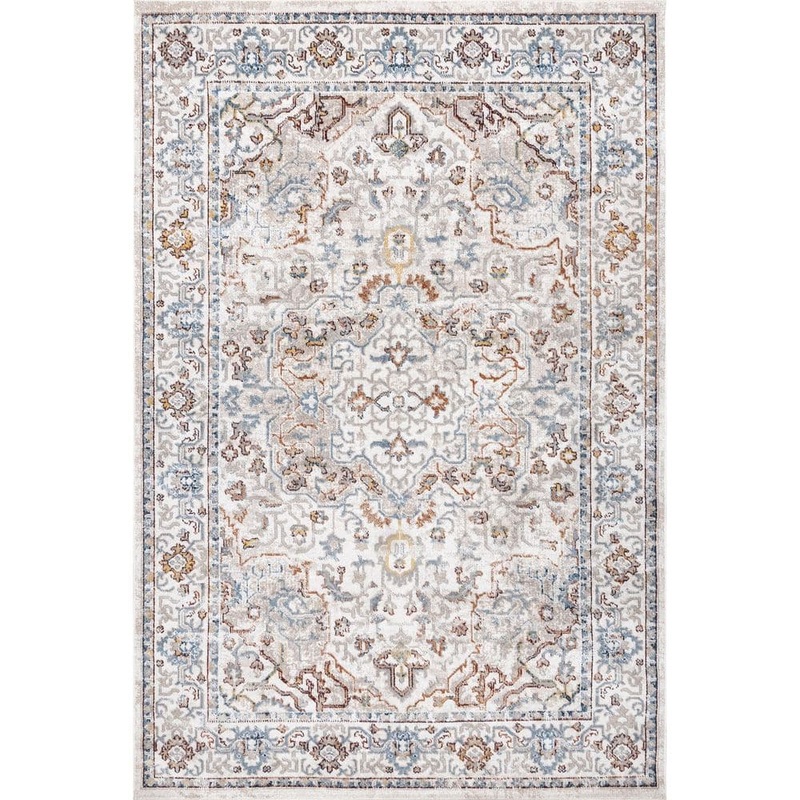 nuLOOM Cady Machine Washable Transitional Beige 4 ft. x 6 ft. Area Rug KKON06A-406