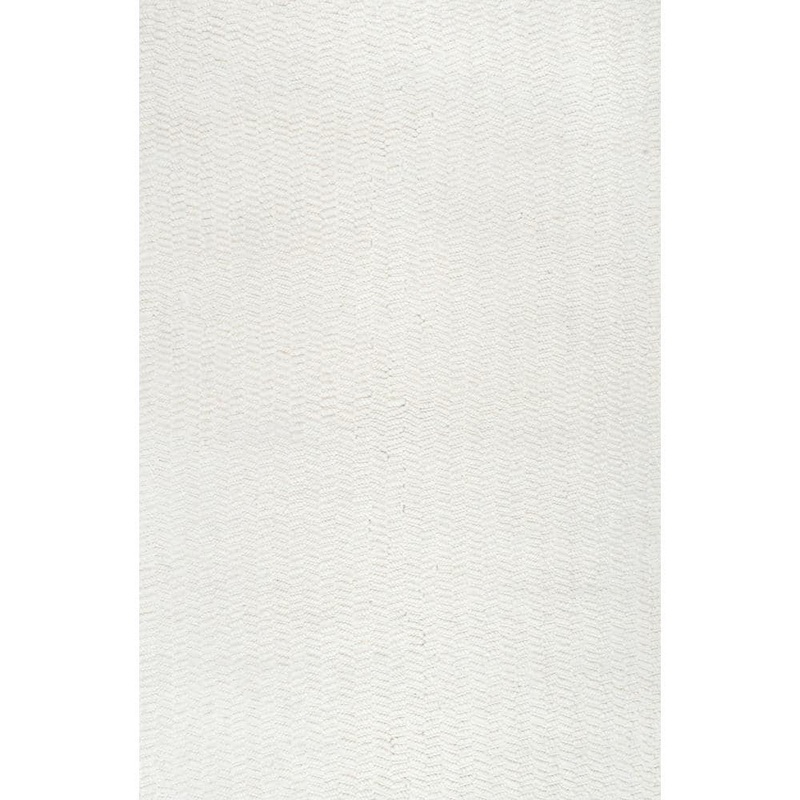 nuLOOM Glendora Chevron Ivory 9 ft. x 12 ft. Area Rug VESE01A-860116