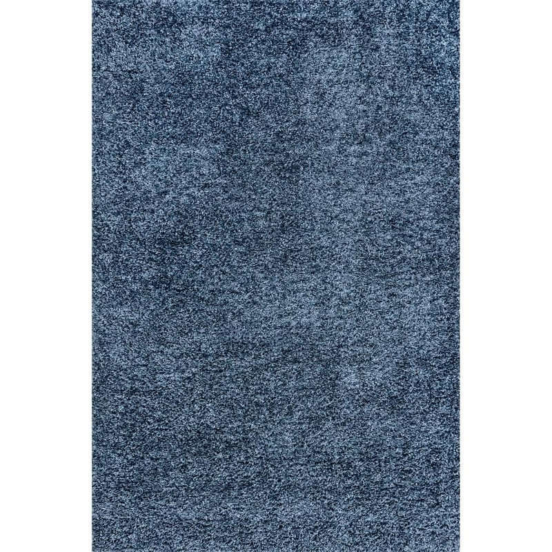 nuLOOM Kara Solid Shag Blue Doormat 2 ft. x 3 ft.  Accent Rug Area Rug KKBX01C-203
