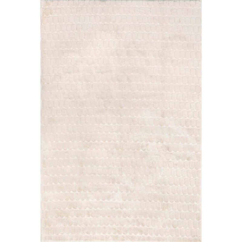 nuLOOM Nia Machine Washable Beige 8 ft. x 10 ft. Solid Area Rug HJWR04E-76096