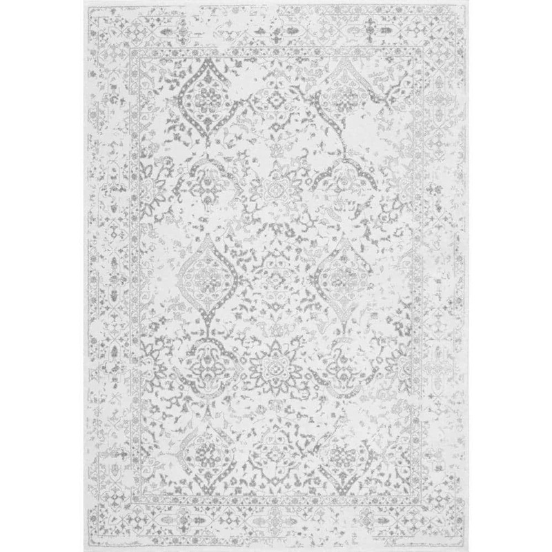nuLOOM Odell Distressed Persian Ivory 8 ft. x 10 ft. Living Room/Bedroom/Dining Room Area Rug RZBD21A-71001010
