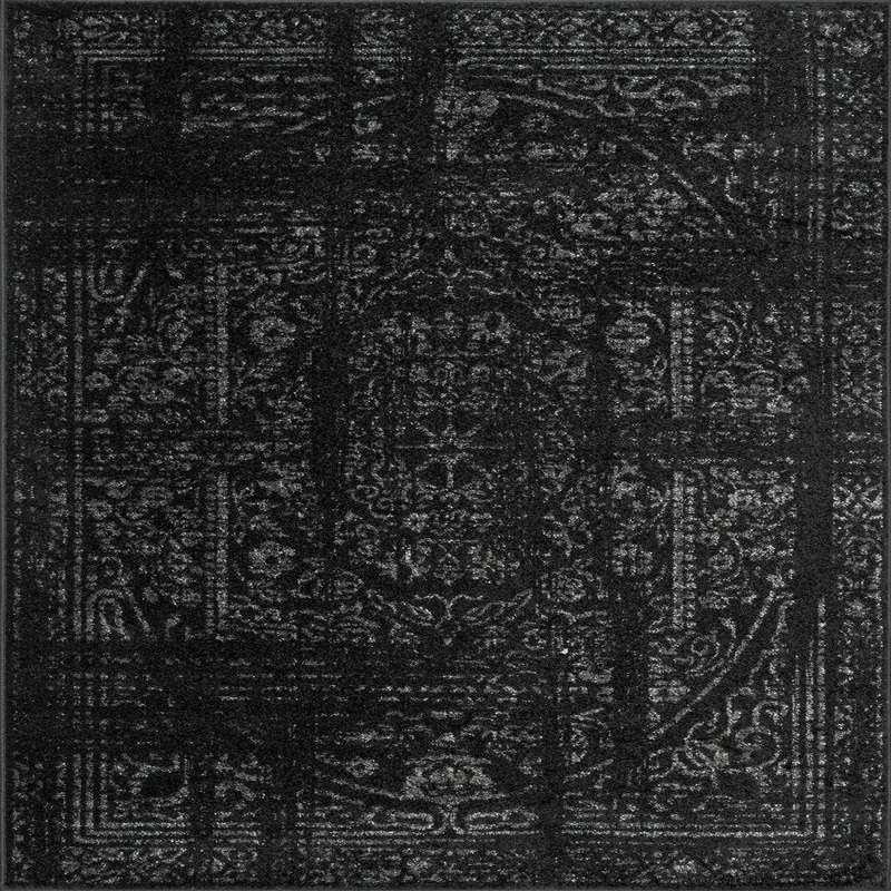 nuLOOM Ring Around The Rosette Black 2 ft. x 3 ft. Indoor Area Rug BDSM12B-203
