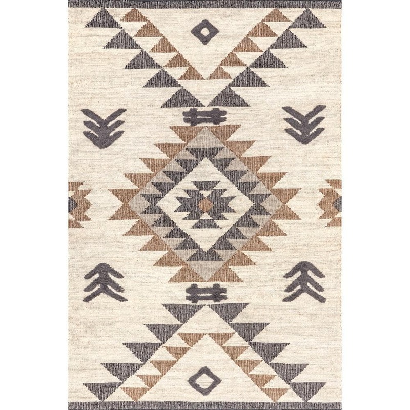 nuLOOM Rosanna Southwestern Symbols Jute Natural 4 ft. x 6 ft. Area Rug SPMH01A-406