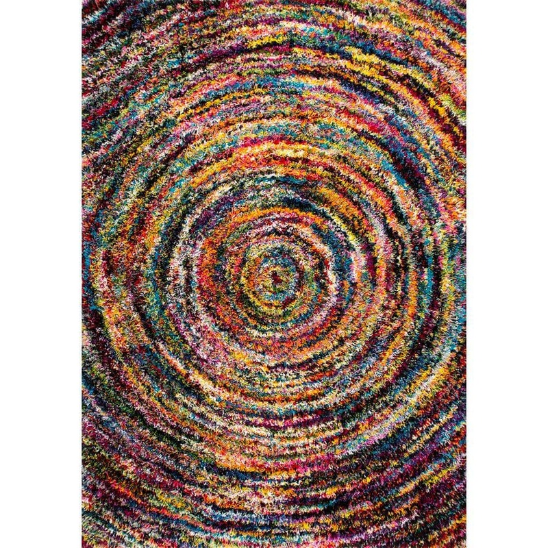 nuLOOM Ardelle Swirl Shag Multi 4 ft. x 6 ft. Area Rug OZXL03A-406