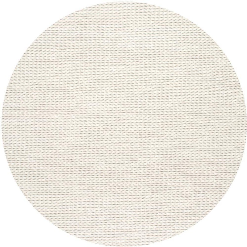 nuLOOM Caryatid Chunky Woolen Cable Off-White 4 ft. Round Rug CB01-R404