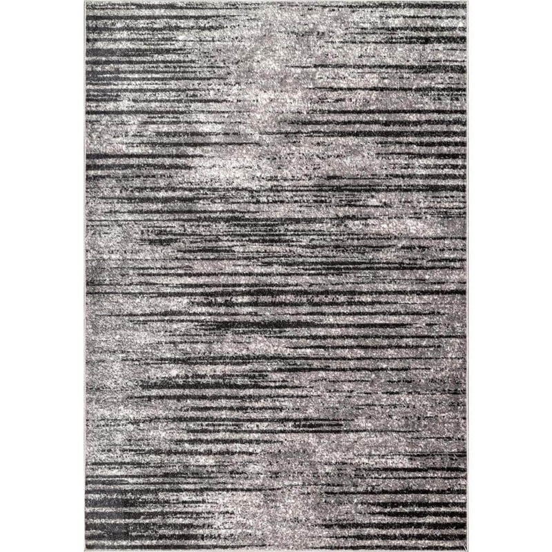 nuLOOM Contemporary Faded Elsa Grey Doormat 3 ft. x 5 ft. Area Rug LPCT06A-305