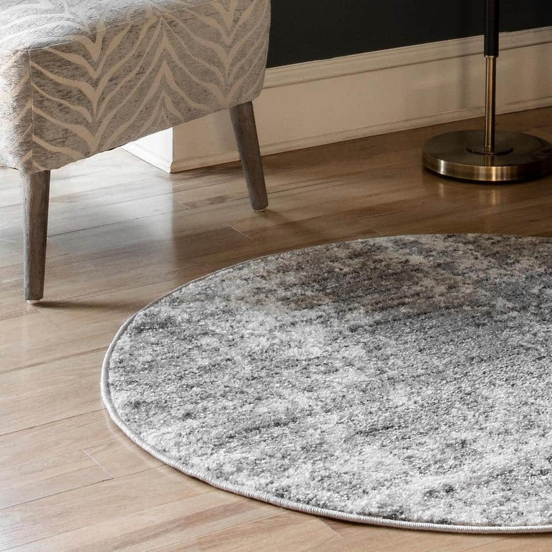 nuLOOM Deedra Misty Contemporary Gray 10 ft. Round Rug BDSM08A-R10010