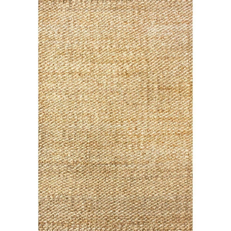 nuLOOM Hailey Farmhouse Solid Jute Tan 10 ft. x 14 ft. Area Rug ON01A-10014