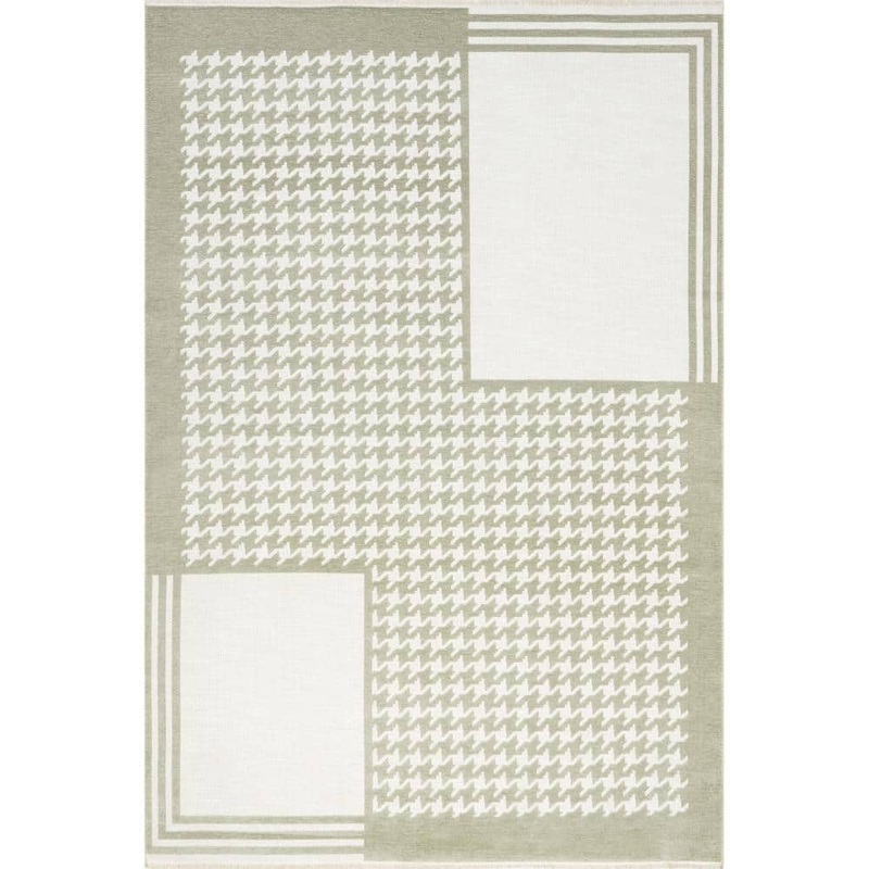 nuLOOM Iyla Geometric Reversible Green 4 ft. x 6 ft. Modern Area Rug ATGW13A-406