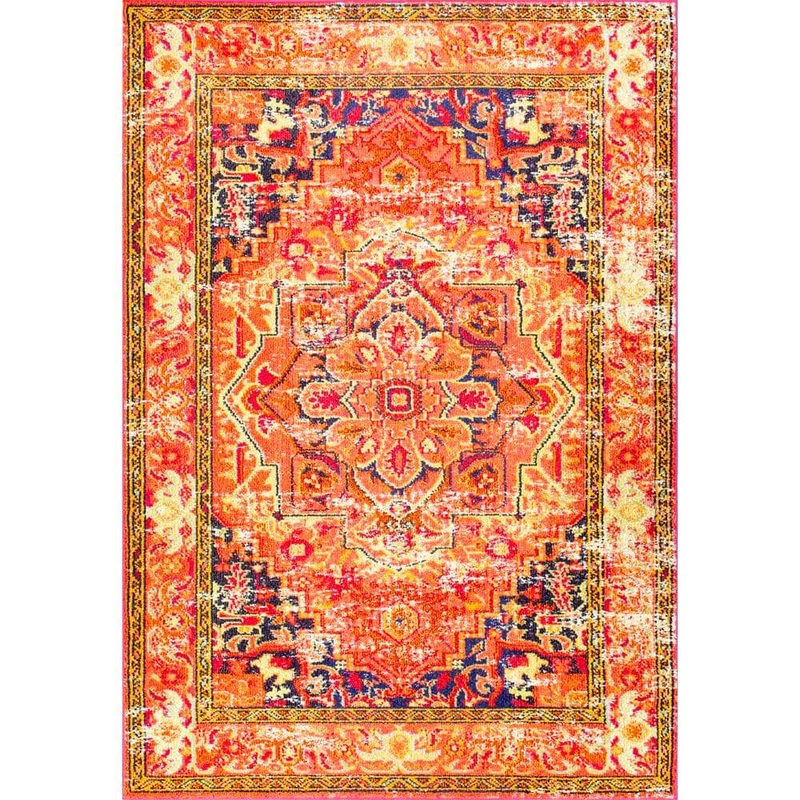 nuLOOM Mackenzie Vintage Orange 4 ft. x 6 ft. Area Rug KKCB10B-406