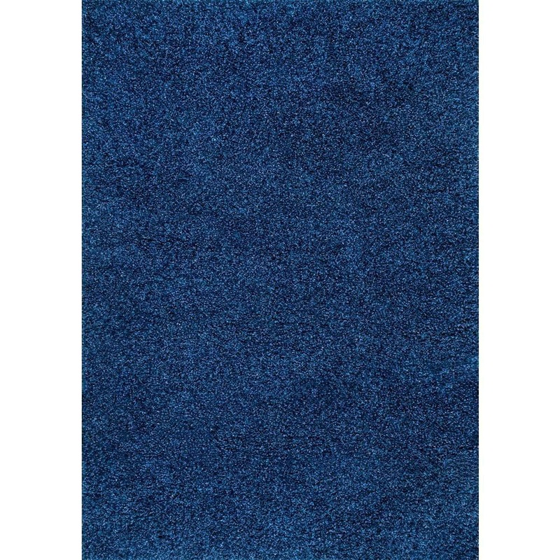 nuLOOM Marleen Plush Shag Navy 7 ft. x 9 ft. Contemporary Area Rug OZSG02N-6709