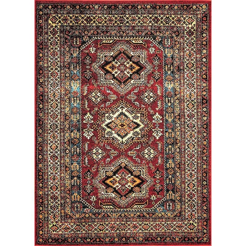 nuLOOM Randy Transitional Medieval Red 10 ft. x 14 ft. Indoor/Outdoor Area Rug MEBE02A-10014