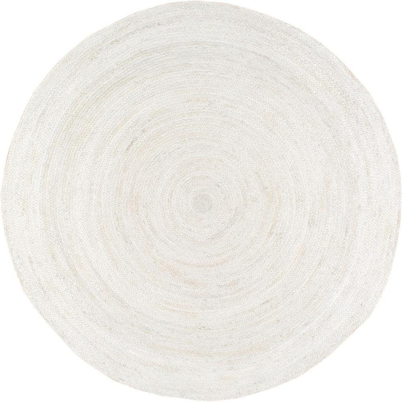 nuLOOM Rigo Chunky Loop Jute Off-White 4 ft. Round Rug TAJT03B-404R