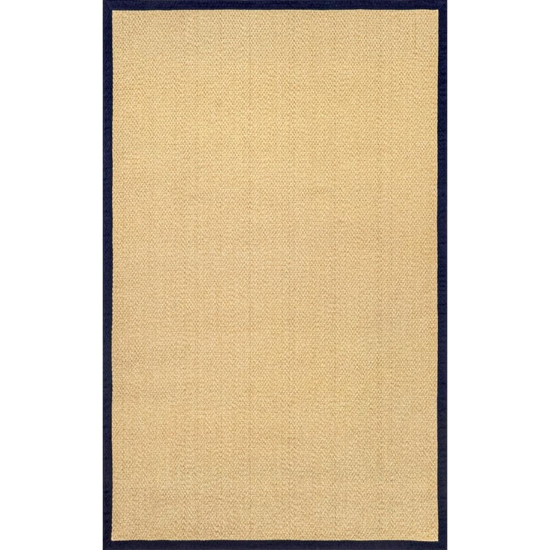 nuLOOM Suki Casual Faux Seagrass Navy 9 ft. x 12 ft. Indoor/Outdoor Area Rug HJFS01C-9012