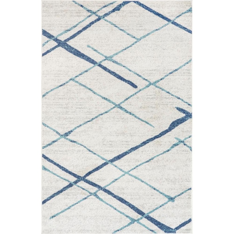 nuLOOM Thigpen Contemporary Light Blue 8 ft. x 10 ft. Area Rug BDSM04E-8010