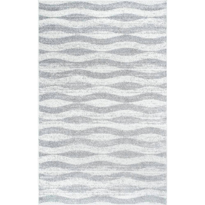 nuLOOM Tristan Modern Striped Gray 5 ft. x 8 ft. Area Rug BDSM02A-508