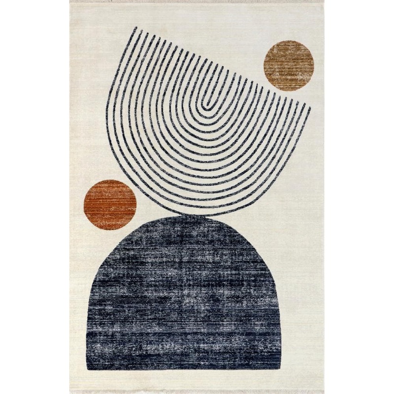 nuLOOM Bevin Beige 4 ft. x 6 ft.  Abstract Area Rug BDSN36A-406