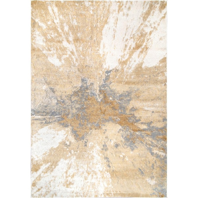 nuLOOM Cyn Contemporary Abstract Gold 13 ft. x 15 ft. Area Rug CFDR02A-13015