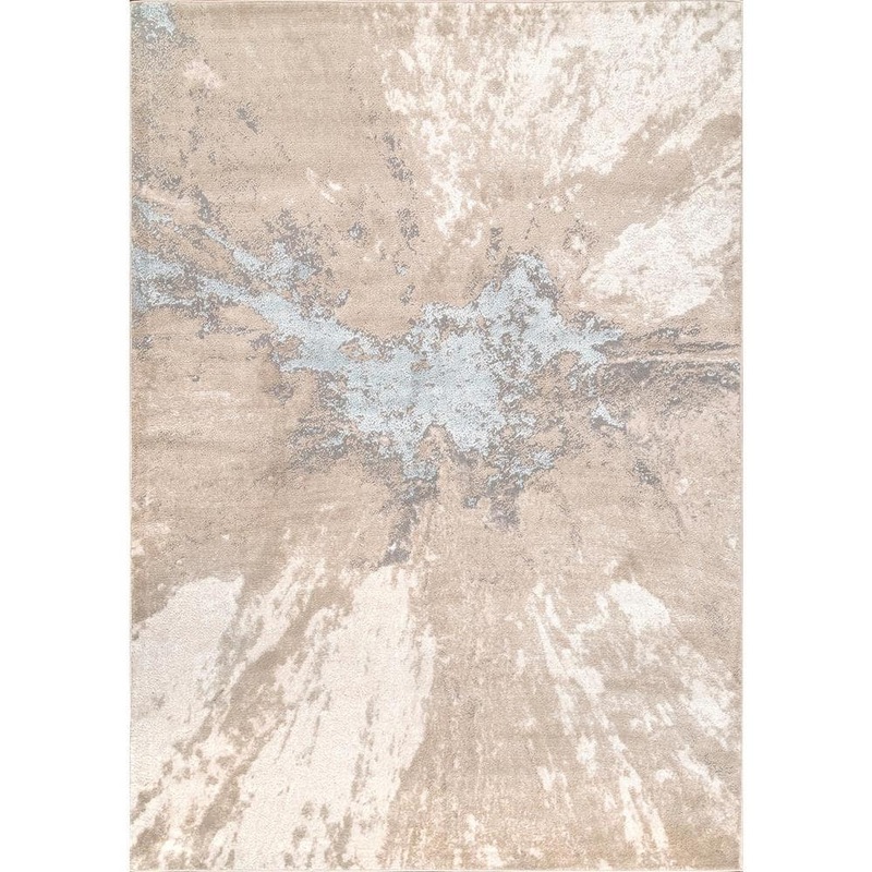 nuLOOM Cyn Modern Abstract Beige 5 ft. x 8 ft. Area Rug CFDR02C-508