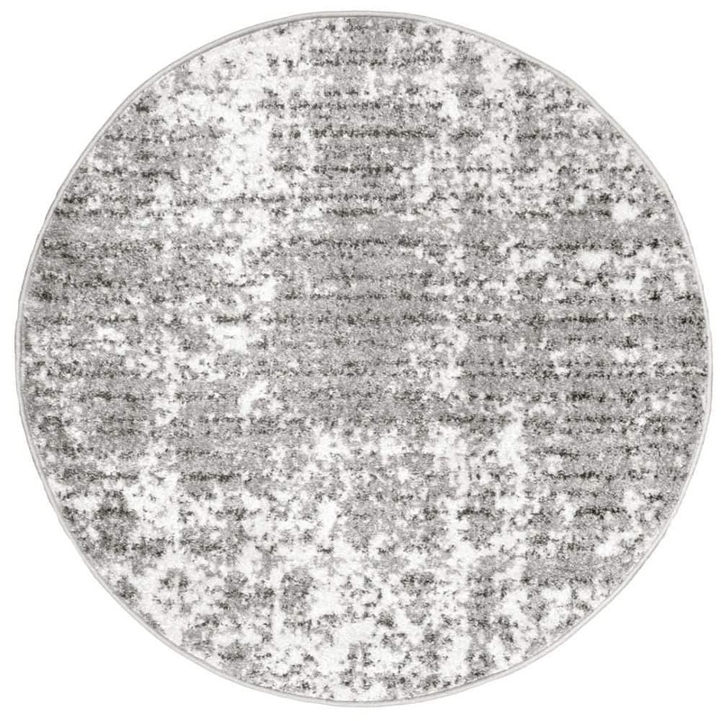 nuLOOM Deedra Misty Contemporary Gray 6 ft. Round Rug BDSM08A-R606