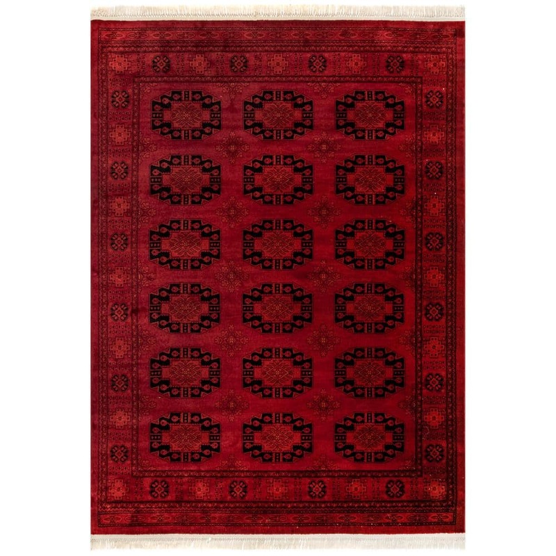 nuLOOM Diandra Traditional Motif Red 6 ft. 7 in. x 9 ft. Area Rug GCAF01A-6709