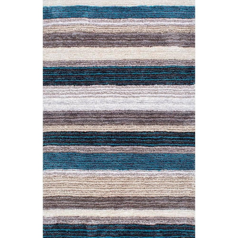 nuLOOM Drey Ombre Shag Blue Multi 9 ft. x 12 ft. Area Rug HJZOM1B-9012