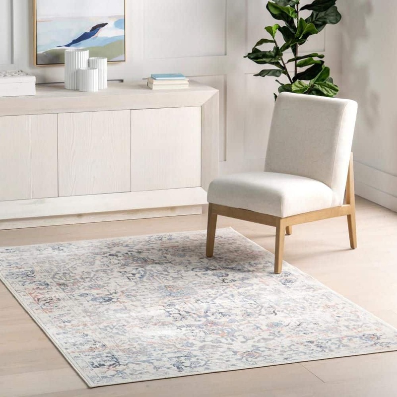 nuLOOM Everlee Machine Washable Beige 8 ft. x 10 ft. Persian Living Room/Kitchen/Bedroom/Dining Room Area Rug KKON19A-8010