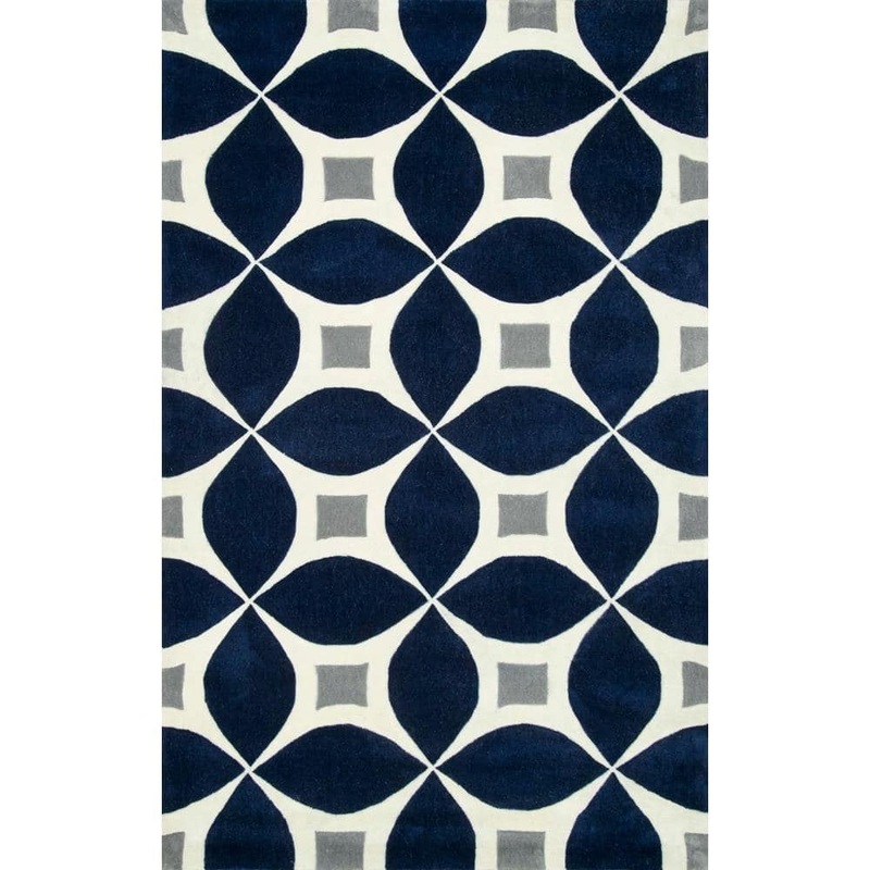 nuLOOM Gabriela Contemporary Navy 8 ft. x 10 ft. Area Rug BHBC55F-76096