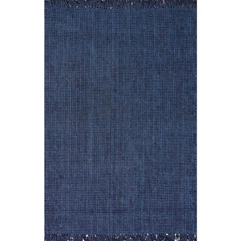 nuLOOM Natura Chunky Loop Jute Navy Blue 5 ft. x 8 ft. Area Rug NCCL01D-508