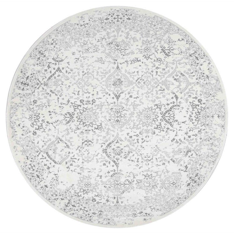 nuLOOM Odell Distressed Persian Ivory 6 ft. Round Rug RZBD21A-R606