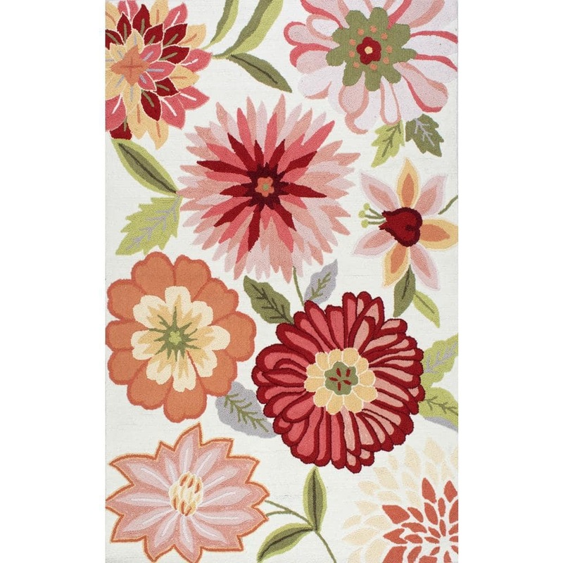 nuLOOM Palm Springs Country Floral Pink 8 ft. x 10 ft. Area Rug HJUZB38A-76096
