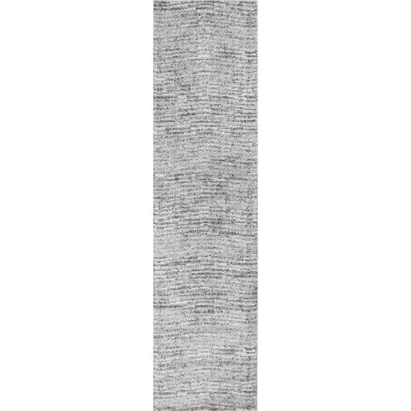nuLOOM Sherill Modern Ripples Gray 3 ft. x 14 ft. Runner BDSM01A-26014