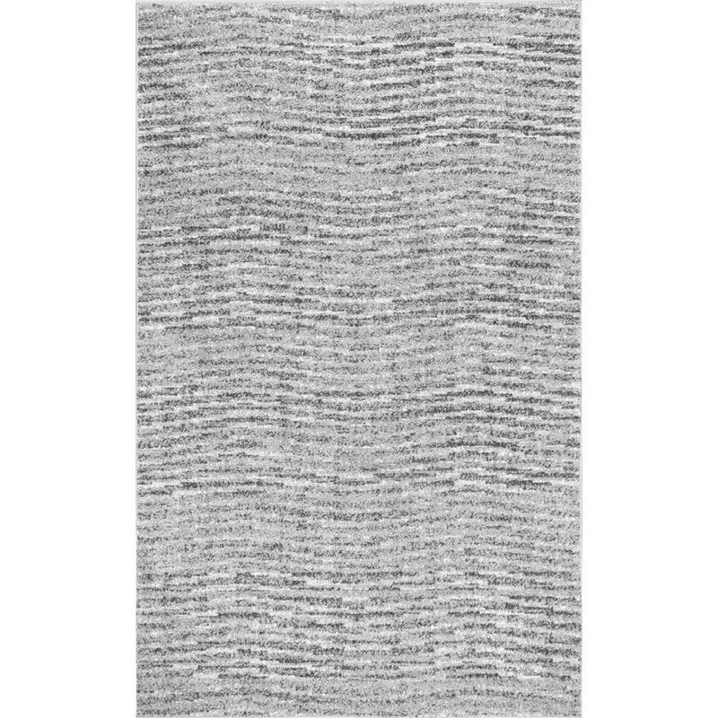nuLOOM Sherill Modern Ripples Gray 4 ft. x 6 ft. Area Rug BDSM01A-406