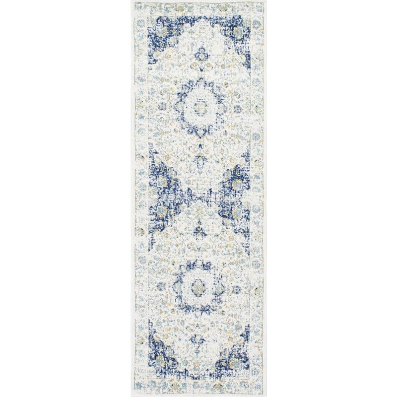 nuLOOM Verona Vintage Persian Blue 3 ft. x 10 ft. Runner Rug RZBD07A-26010