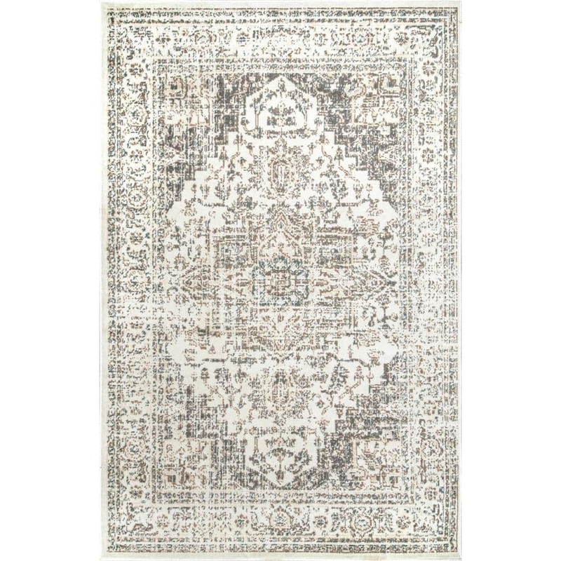 nuLOOM Vintage Tanith Cream 10 ft. x 14 ft. Living Room/Bedroom/Dining Room Area Rug OWMN09A-10014